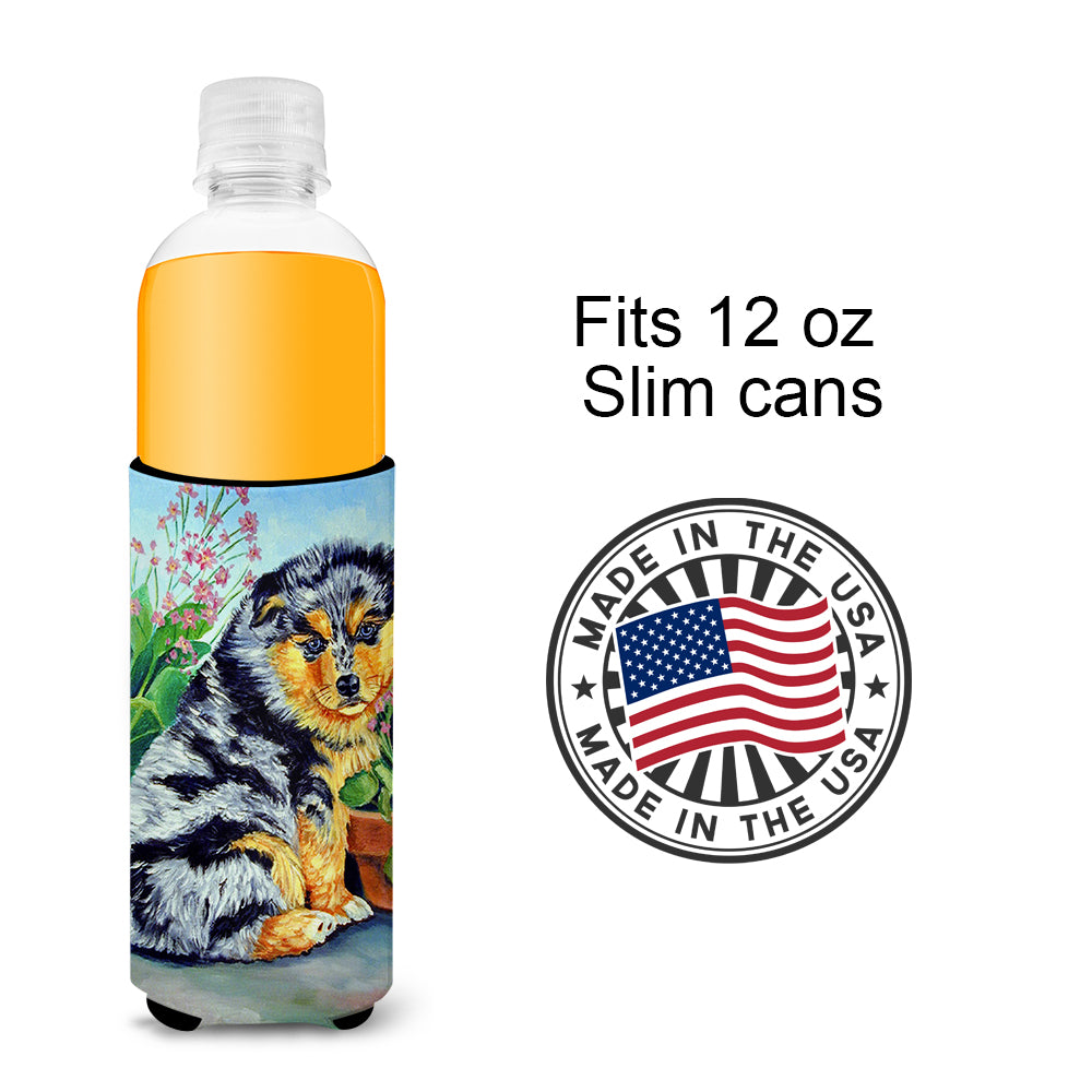 Australian Shepherd Puppy Ultra Beverage Insulators for slim cans 7045MUK