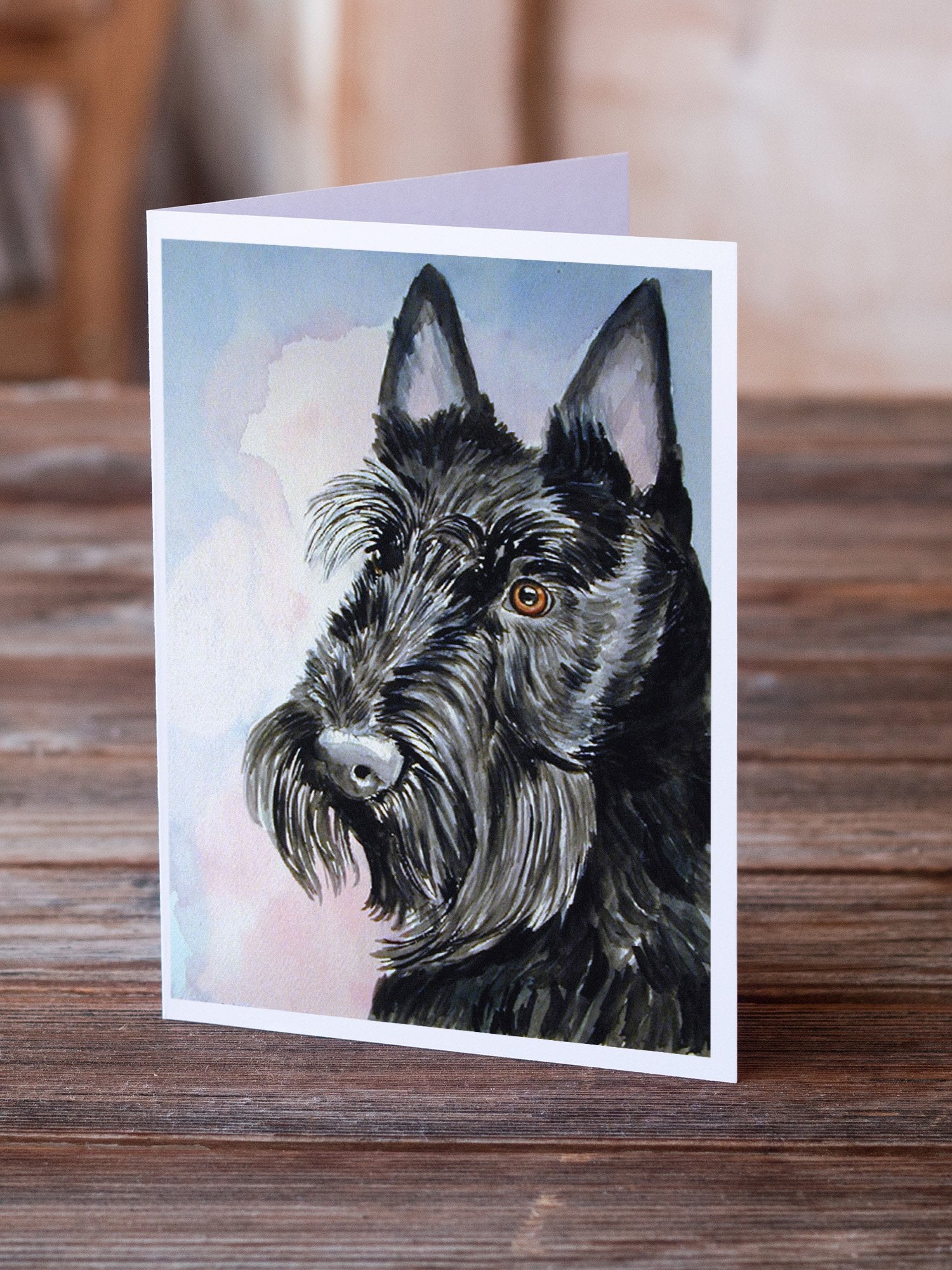 Scottish Terrier Greeting Cards and Envelopes Pack of 8 - the-store.com