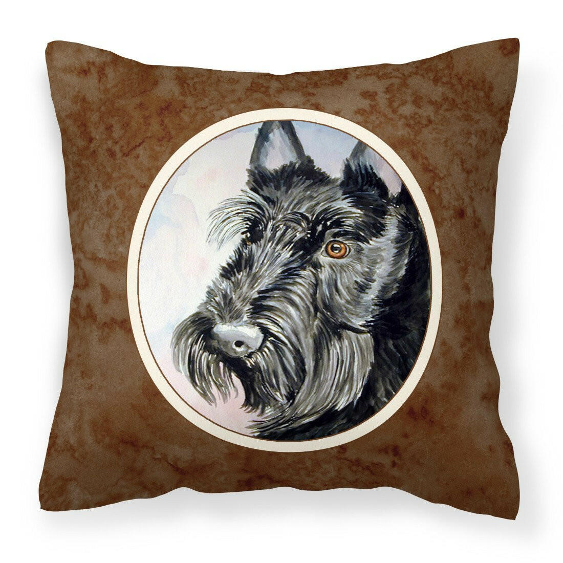 Scottish Terrier Fabric Decorative Pillow 7047PW1414 - the-store.com