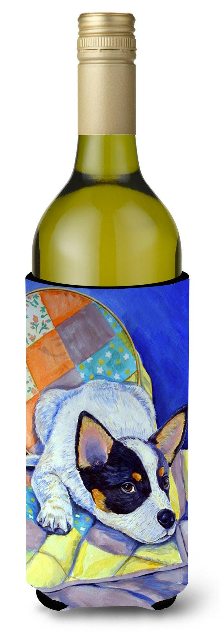 Australian Cattle Dog Sew Perfect Wine Bottle Beverage Insulator Beverage Insulator Hugger by Caroline&#39;s Treasures