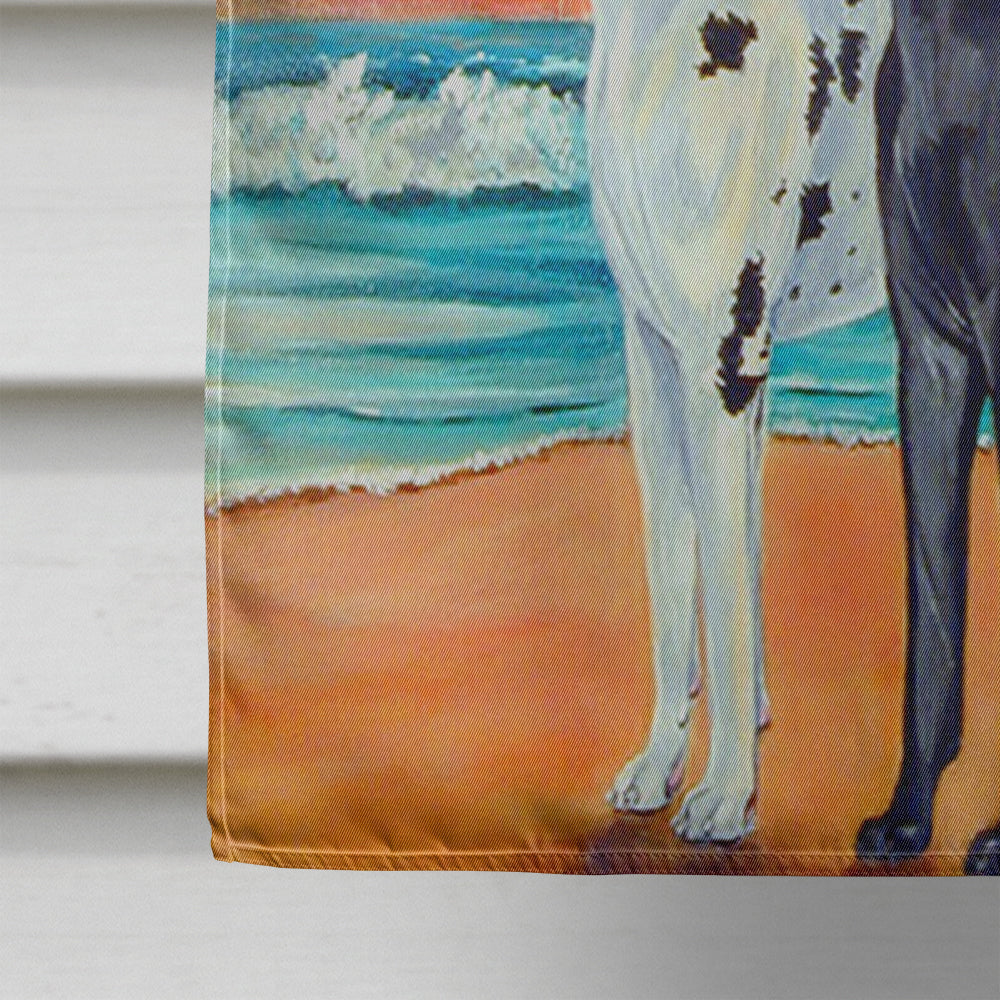 At sunset Great Dane Flag Canvas House Size