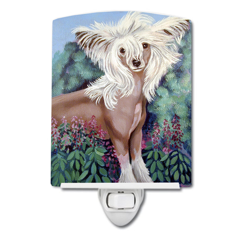 Chinese Crested Ceramic Night Light 7052CNL - the-store.com