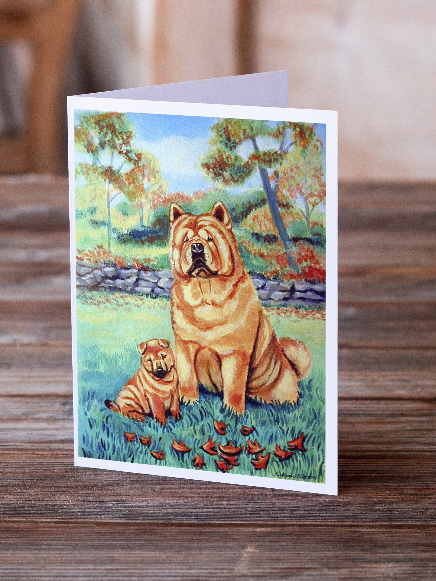Chow Chow Momma's Love  Greeting Cards and Envelopes Pack of 8 - the-store.com