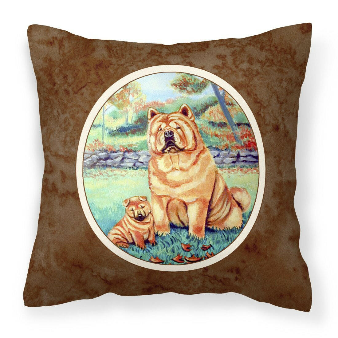 Chow Chow Momma's Love Fabric Decorative Pillow 7057PW1414 - the-store.com