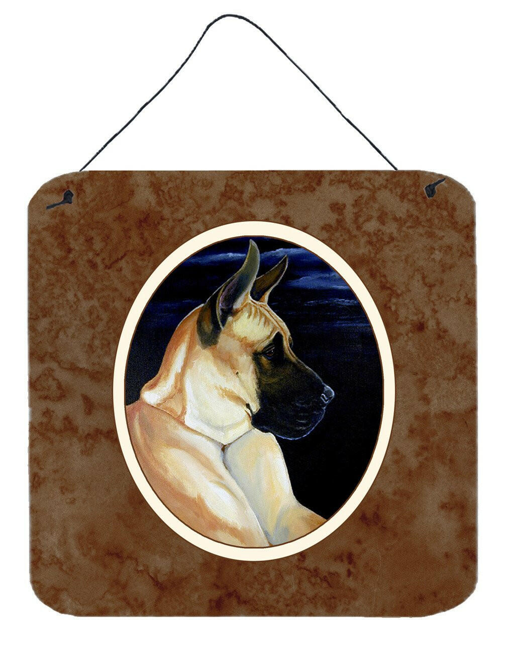 Fawn Great Dane in the Moonlight Wall or Door Hanging Prints 7059DS66 by Caroline's Treasures