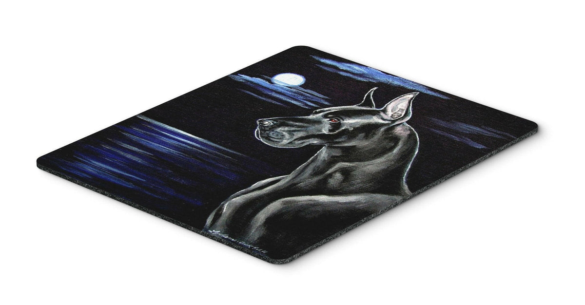 Moonlight Black Great Dane Mouse Pad, Hot Pad or Trivet by Caroline&#39;s Treasures