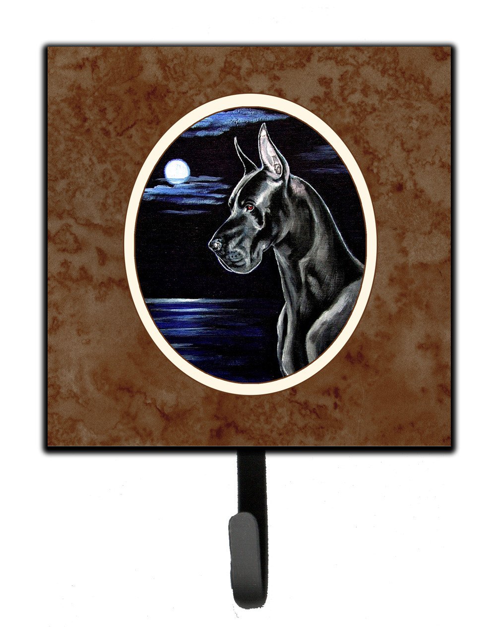 Black Great Dane in the Moonlight Leash or Key Holder 7060SH4 by Caroline&#39;s Treasures