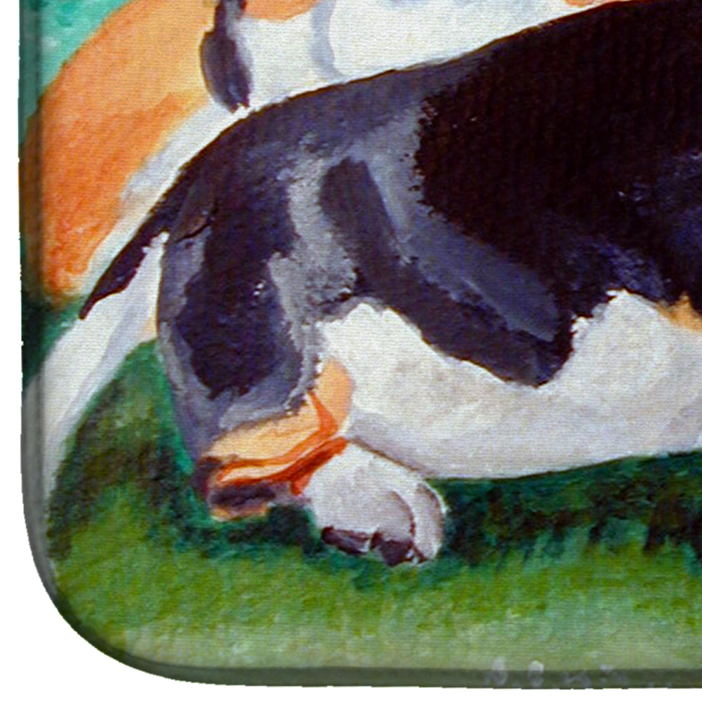 Basset Hound Double Trouble Dish Drying Mat 7061DDM  the-store.com.