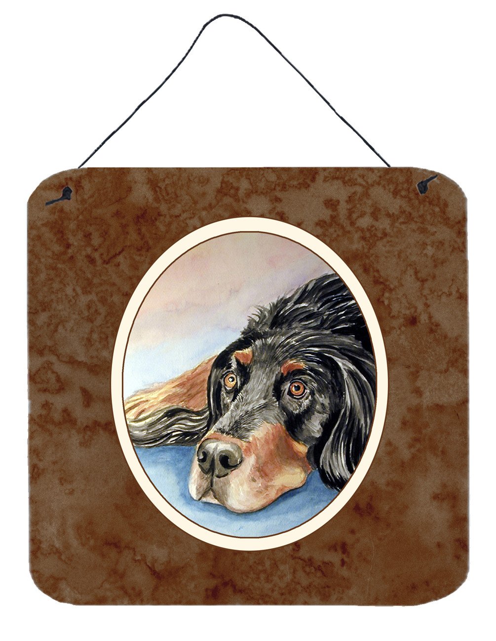 Gordon Setter Waiting on Mom Wall or Door Hanging Prints 7062DS66 by Caroline&#39;s Treasures
