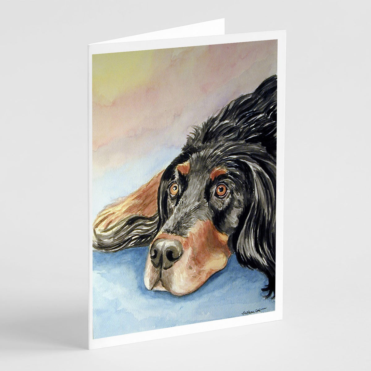 Buy this Gordon Setter Waiting on Mom  Greeting Cards and Envelopes Pack of 8