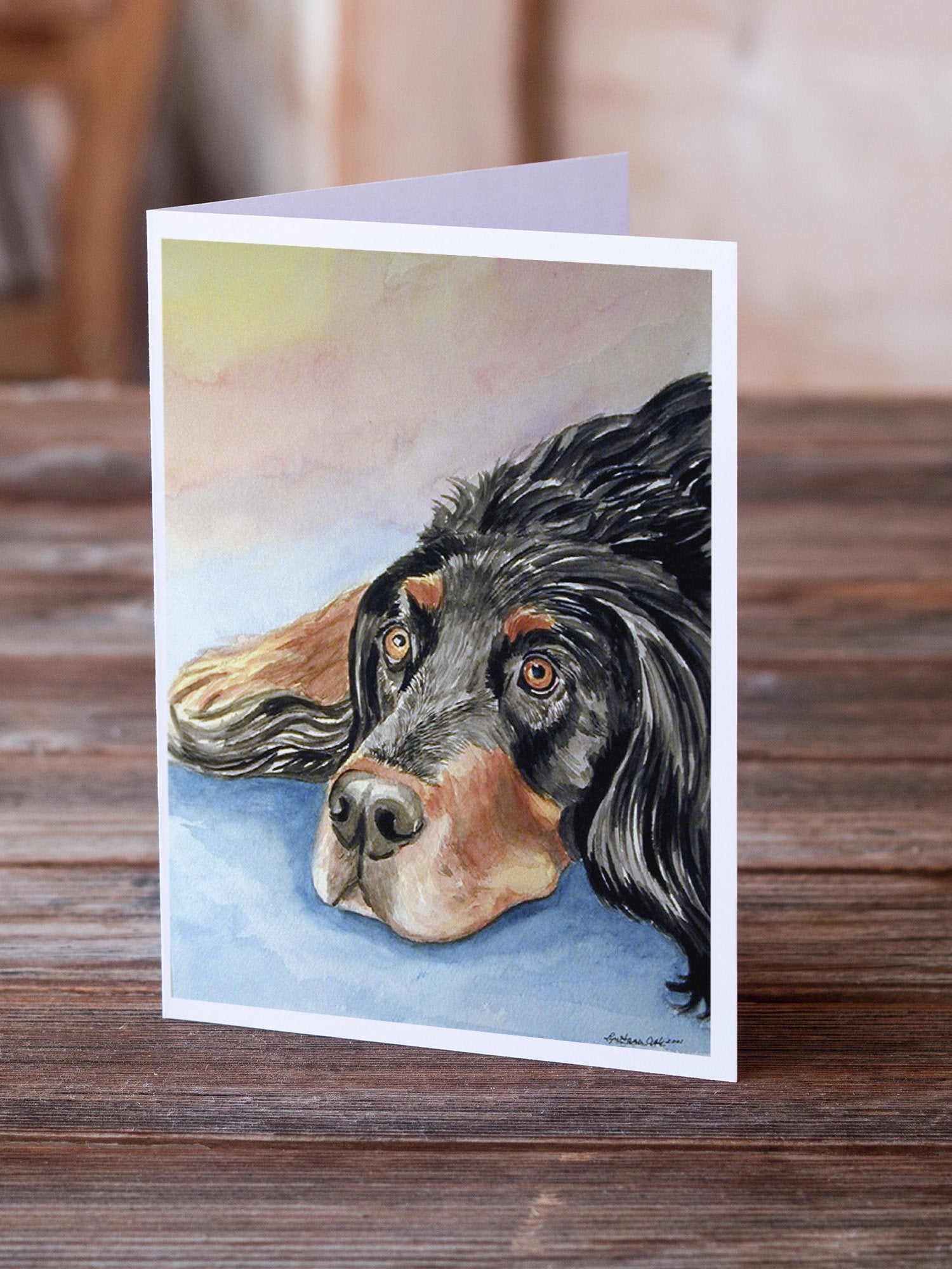 Buy this Gordon Setter Waiting on Mom  Greeting Cards and Envelopes Pack of 8