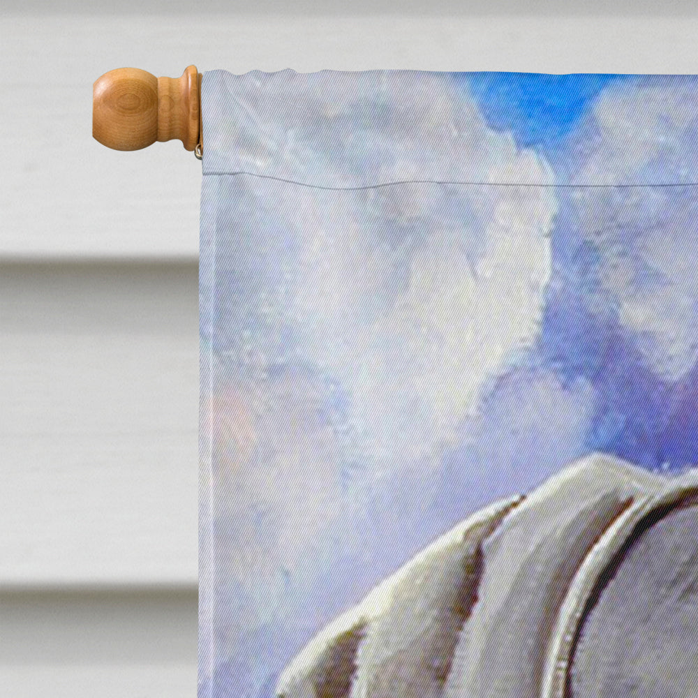 Azure Skies Weimaraner Flag Canvas House Size  the-store.com.
