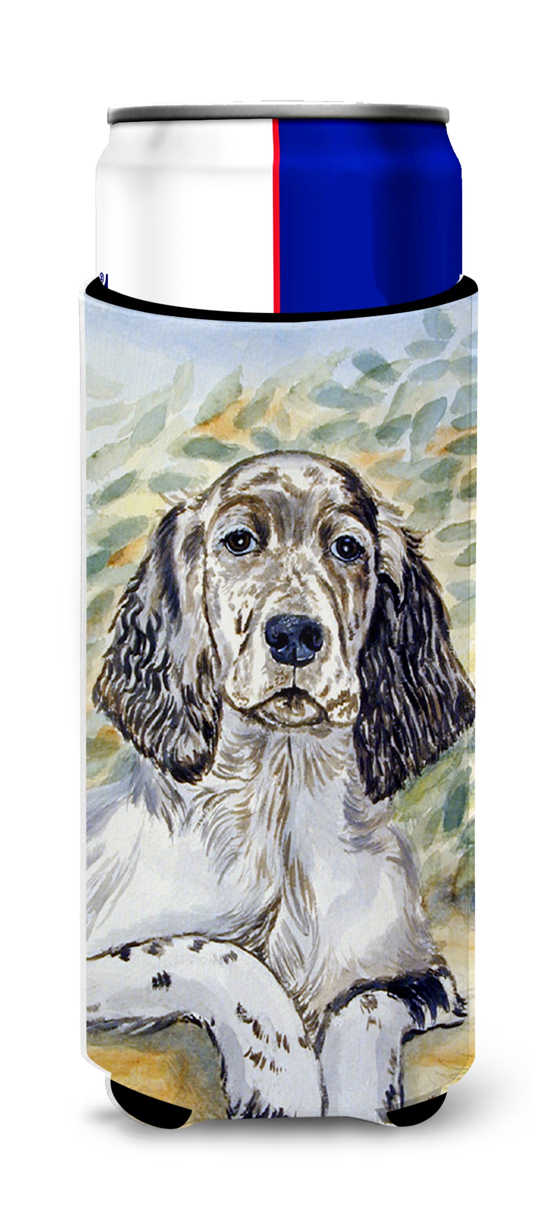 English Setter Patience Ultra Beverage Insulators for slim cans 7065MUK.