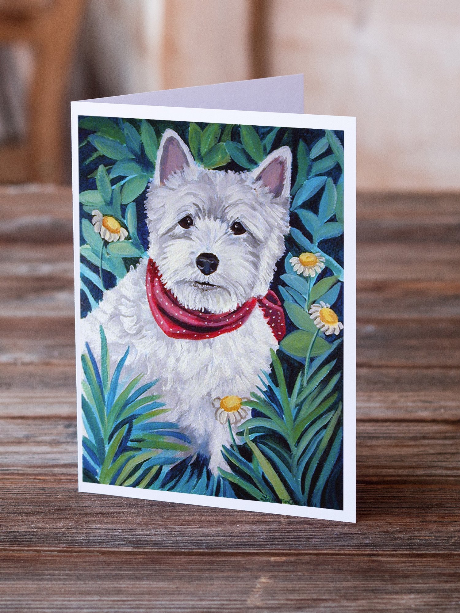 Westie Greeting Cards and Envelopes Pack of 8 - the-store.com