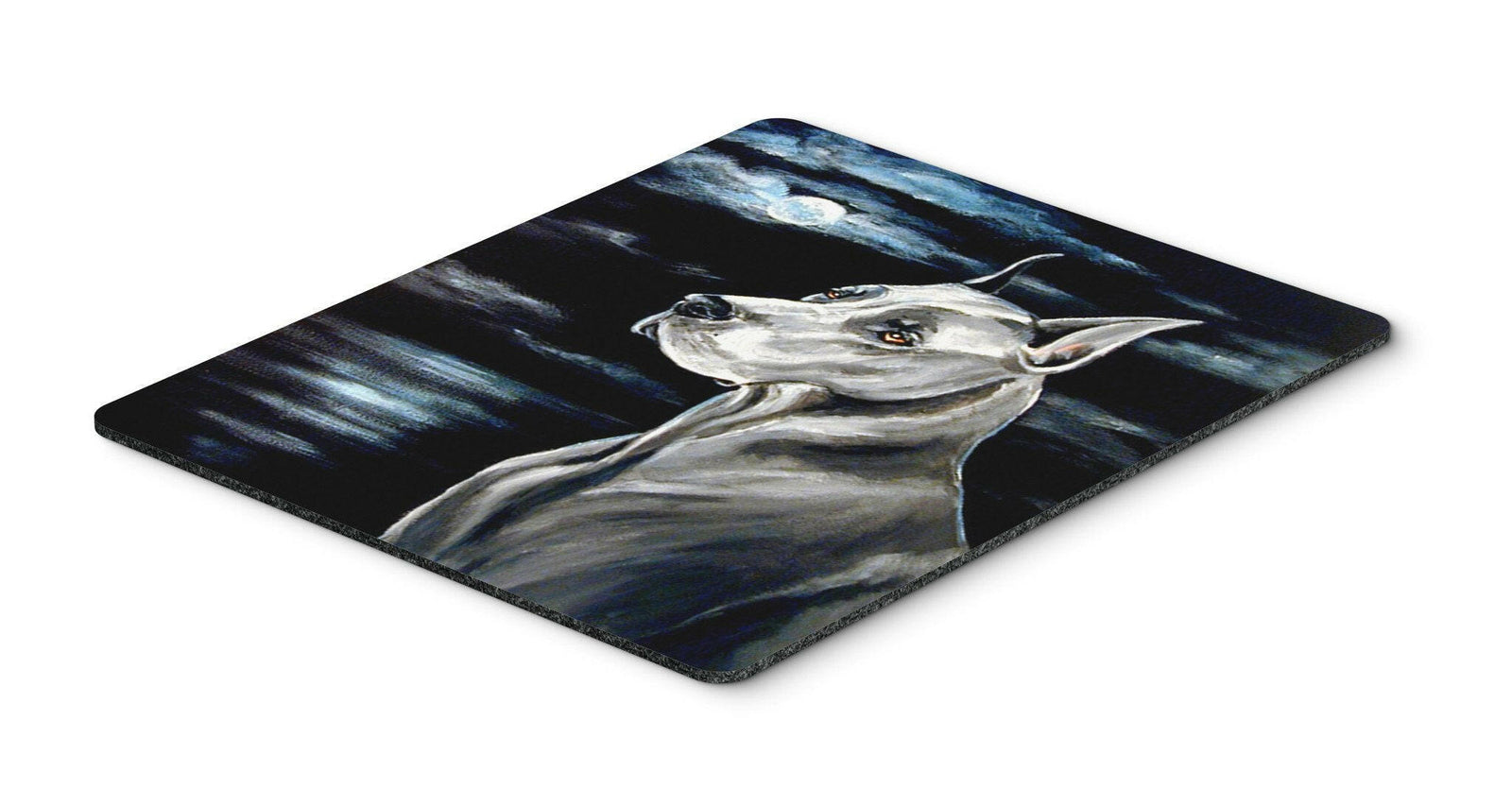 Great Dane in the moonlight Mouse Pad, Hot Pad or Trivet by Caroline's Treasures