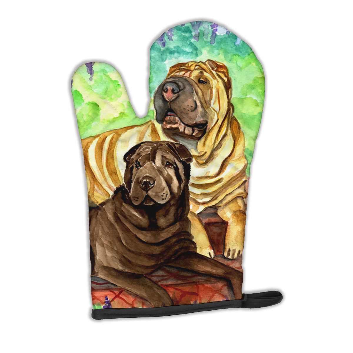 Shar Pei Fawn and Chocolate Oven Mitt 7070OVMT