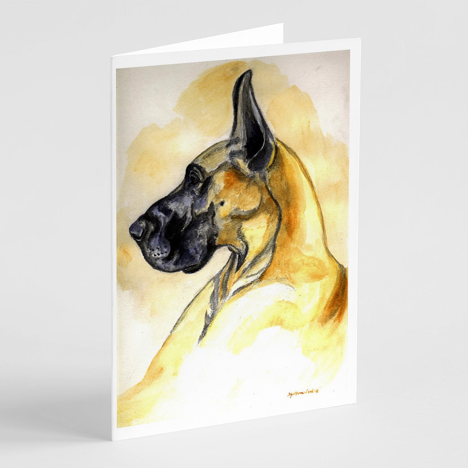 Buy this Fawn Great Dane Greeting Cards and Envelopes Pack of 8