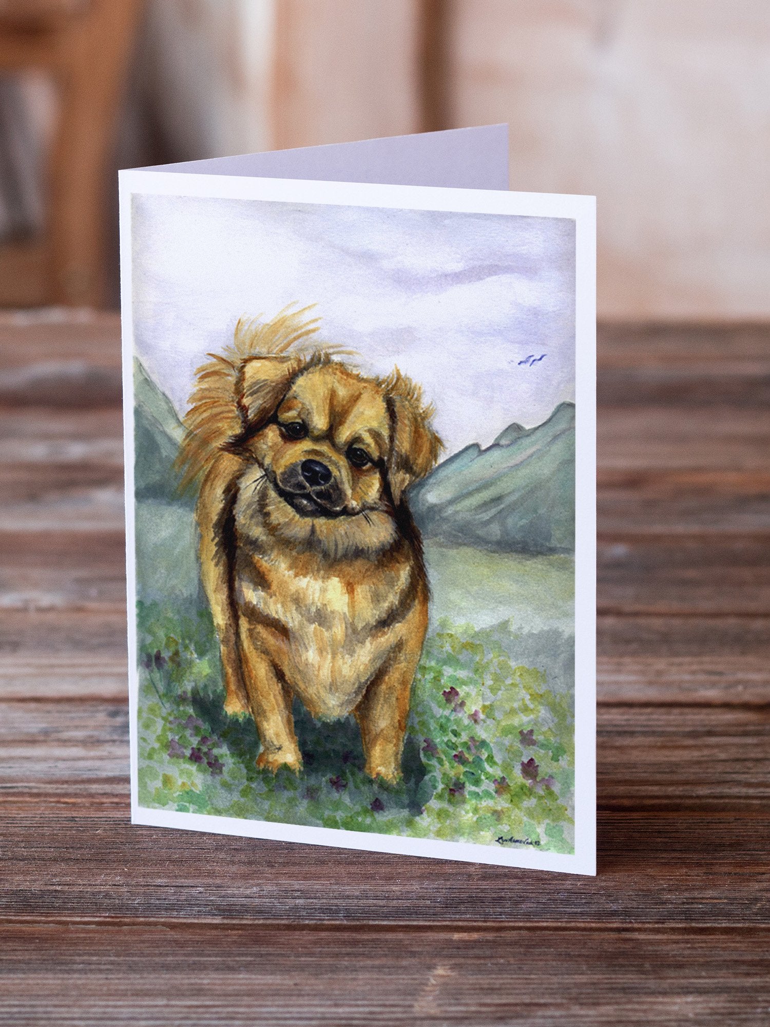 Buy this Tibetan Spaniel  Greeting Cards and Envelopes Pack of 8