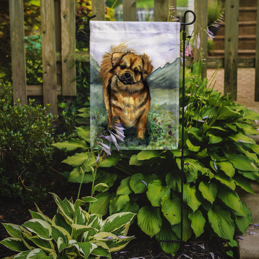 Caroline's Treasures Tibetan Spaniel Garden Flag – Decorative Outdoor Yard Flag