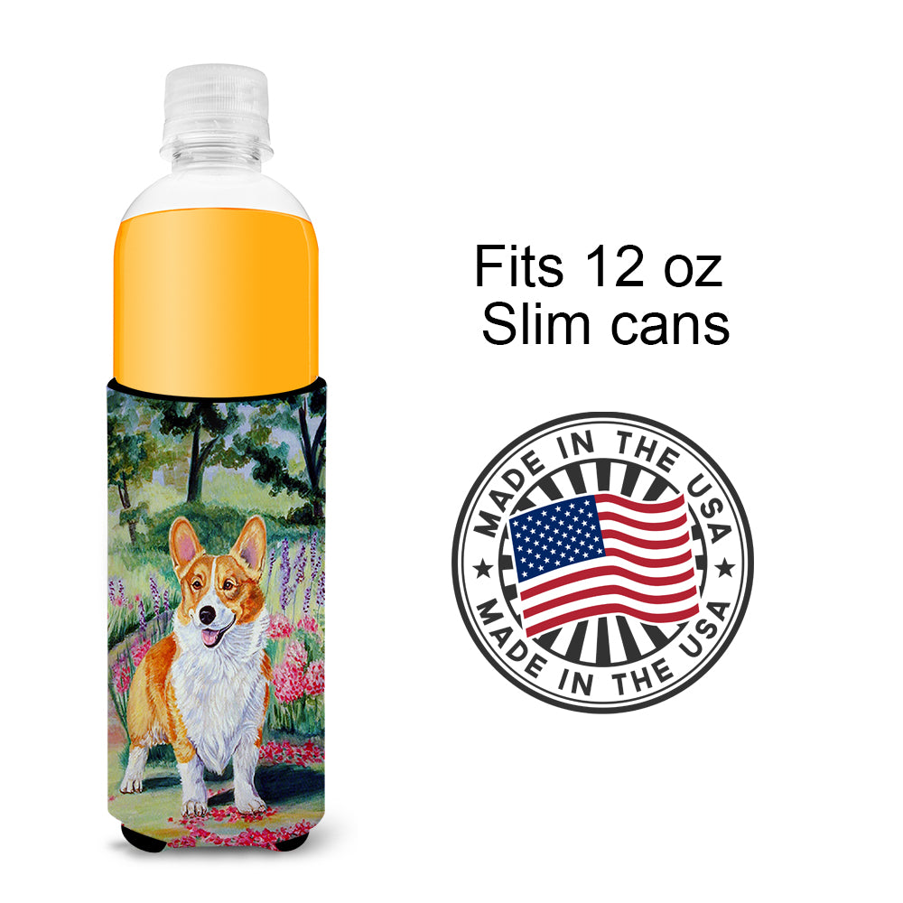 Pembroke Corgi Springtime Ultra Beverage Insulators for slim cans 7077MUK