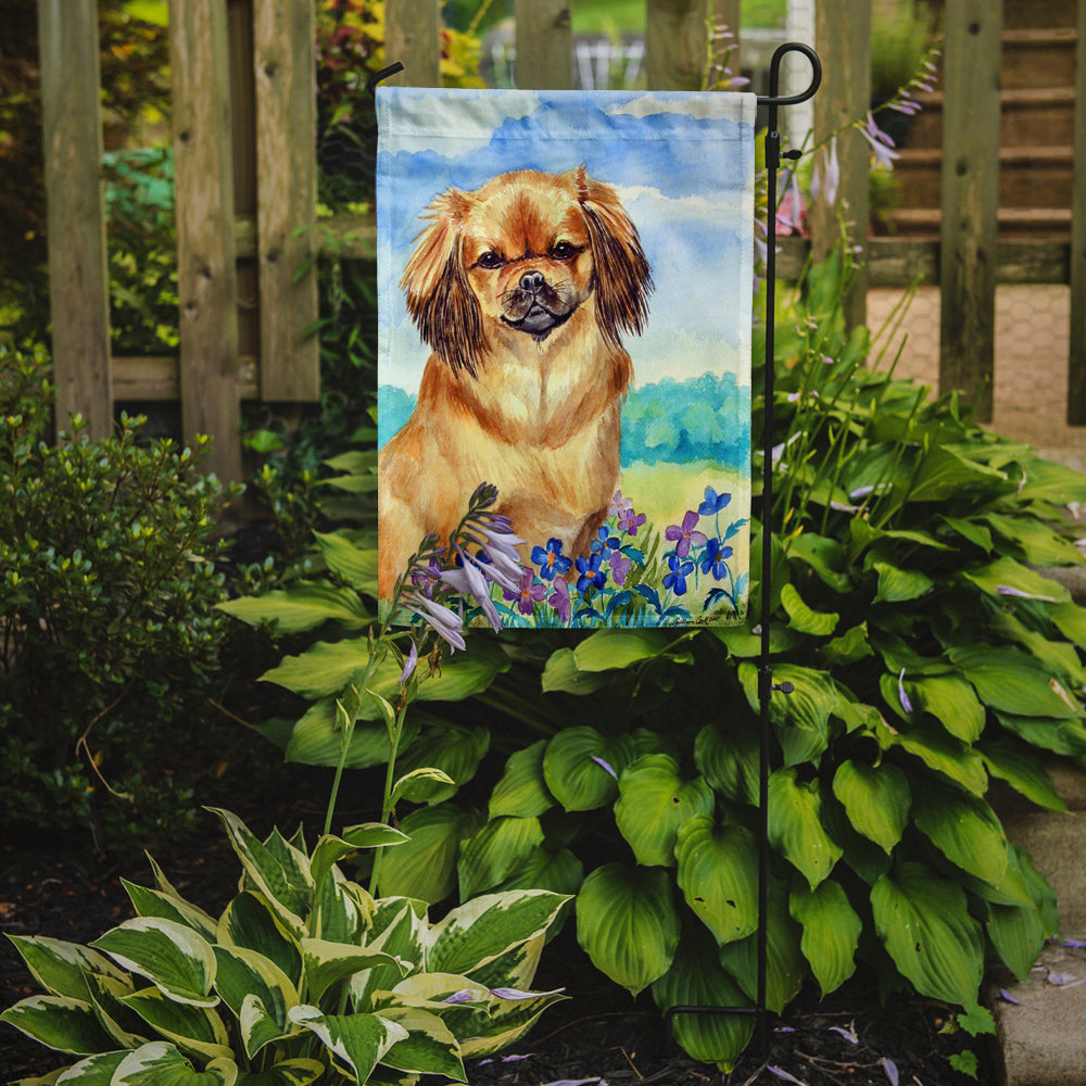 Caroline's Treasures Tibetan Spaniel Garden Flag – Decorative Outdoor Yard Flag