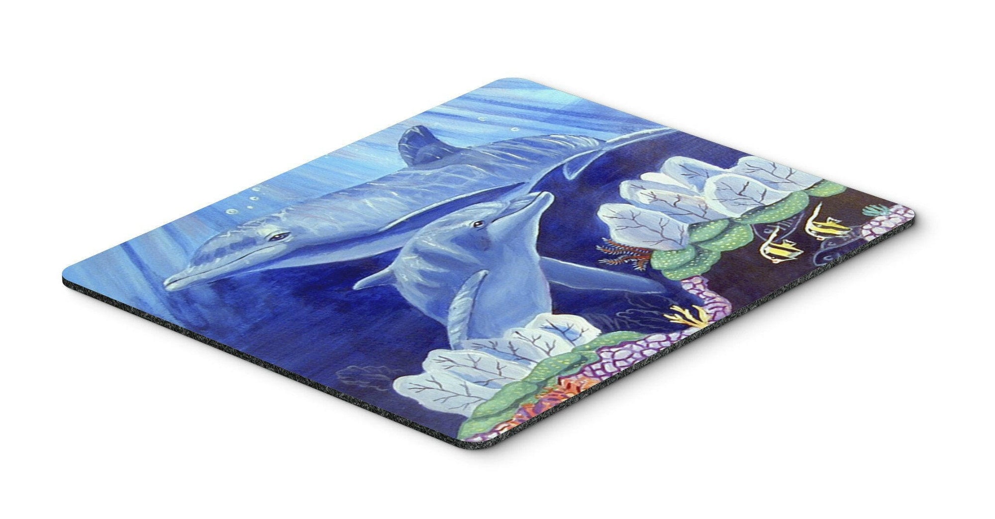 Dolphin under the sea Mouse pad, hot pad, or trivet by Caroline's Treasures