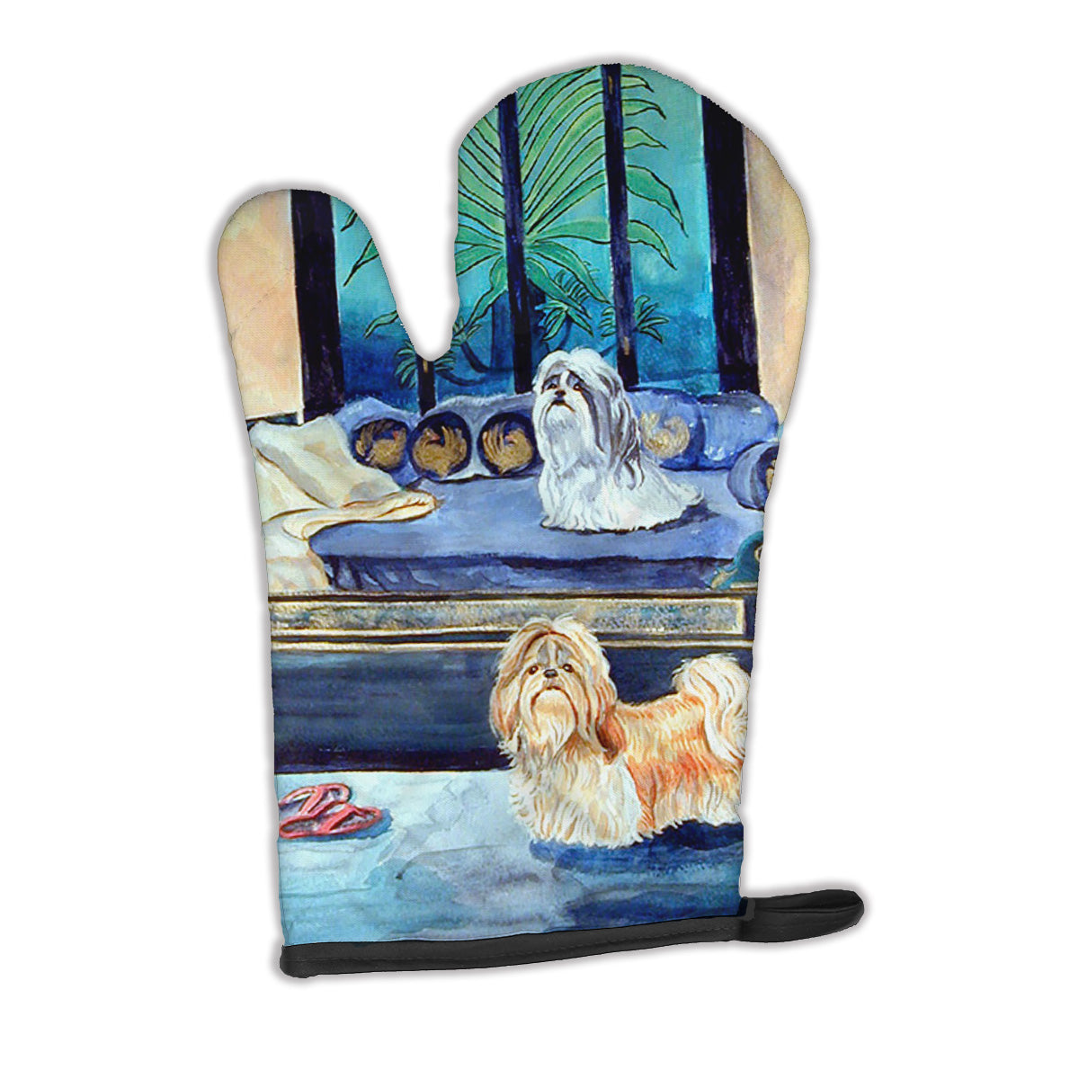 Shih Tzu Double Trouble Oven Mitt 7082OVMT  the-store.com.