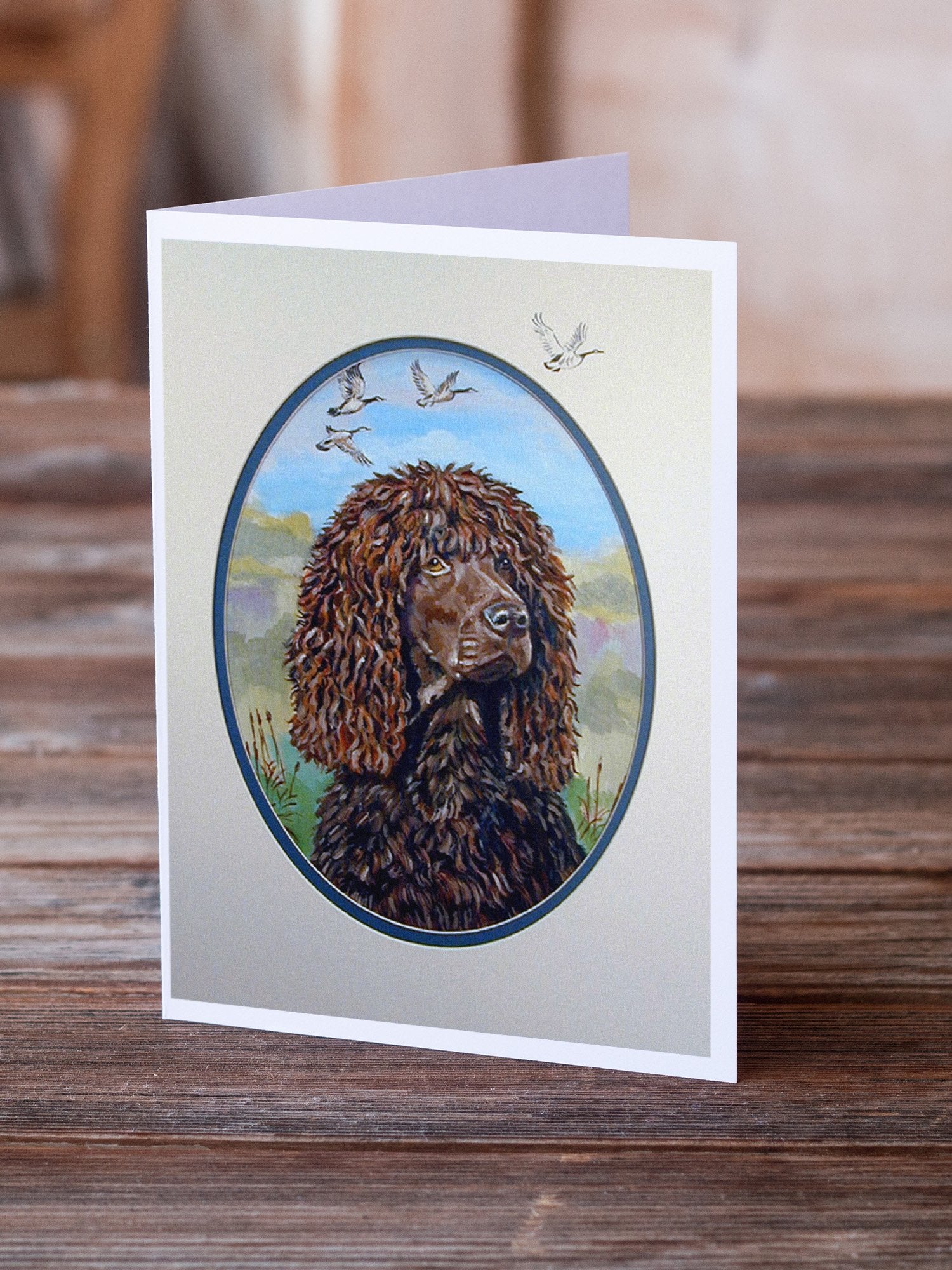 Buy this Irish Water Spaniel  Greeting Cards and Envelopes Pack of 8