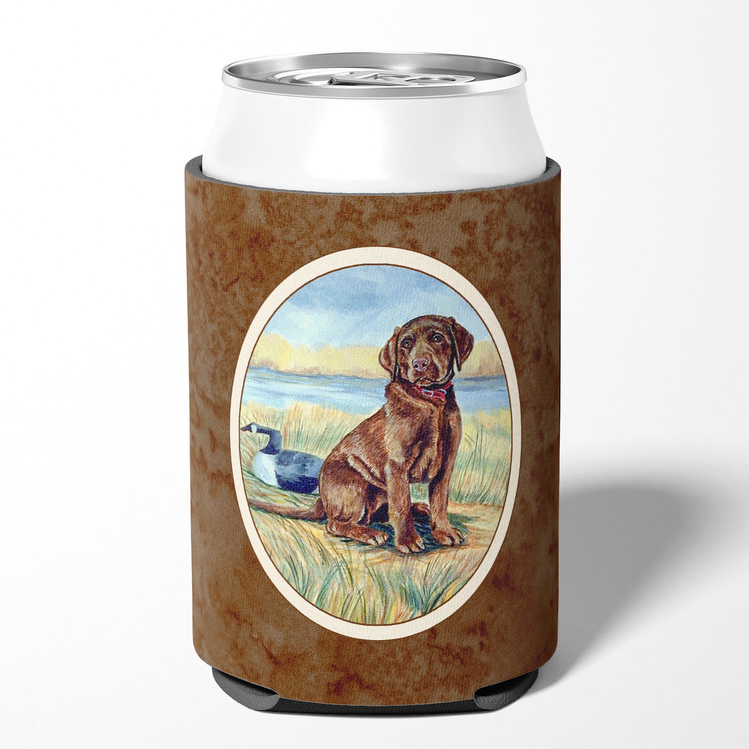 Chocolate Labrador Puppy  Can or Bottle Hugger 7090CC