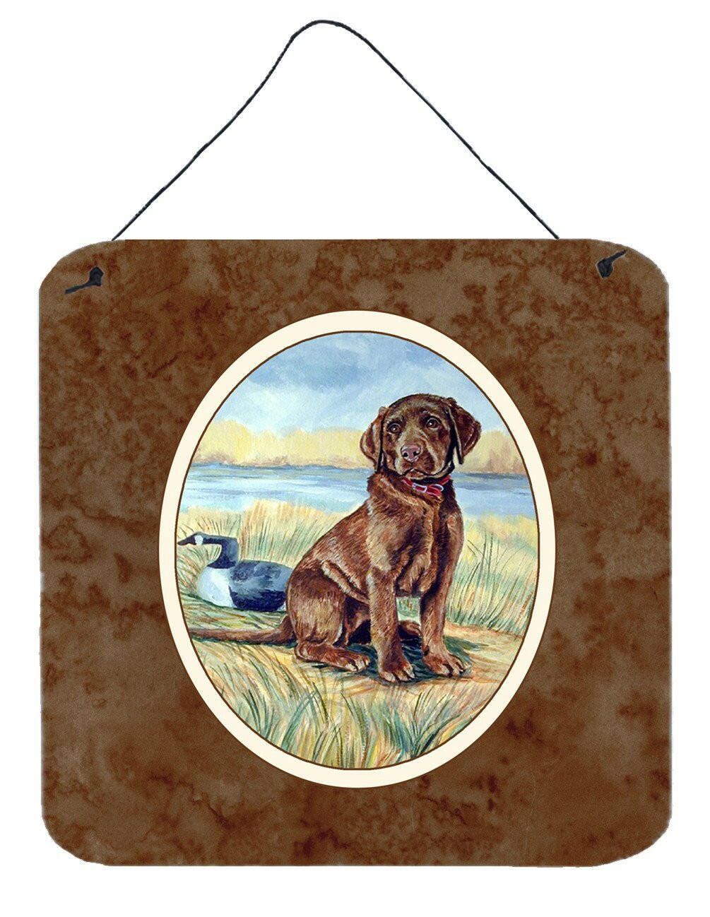 Chocolate Labrador Puppy  Wall or Door Hanging Prints 7090DS66 by Caroline&#39;s Treasures