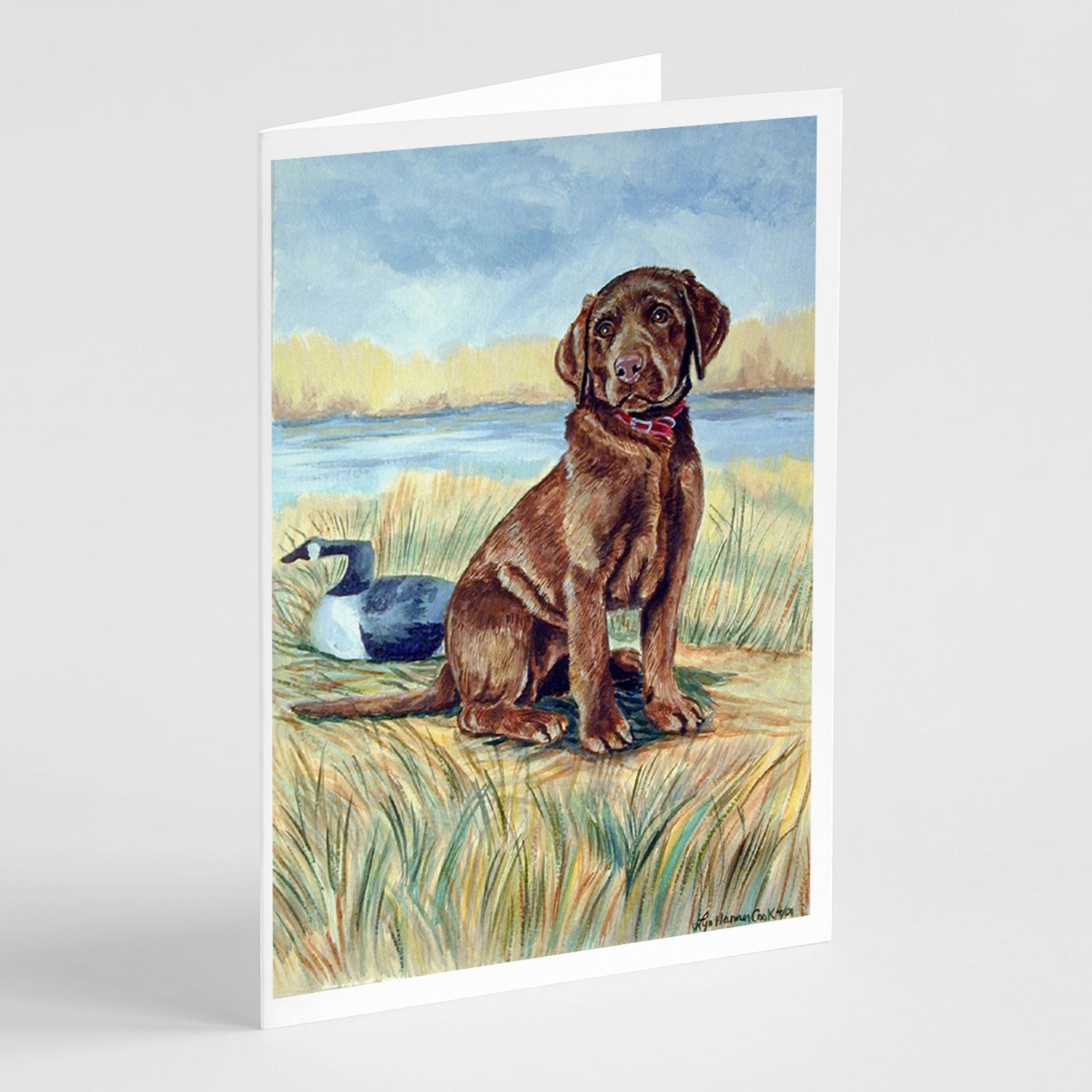 Buy this Chocolate Labrador Puppy   Greeting Cards and Envelopes Pack of 8