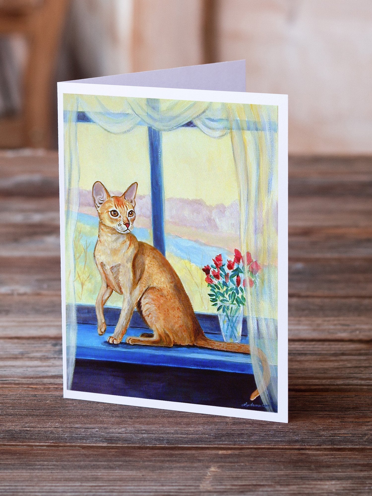 Cat  Greeting Cards and Envelopes Pack of 8 - the-store.com