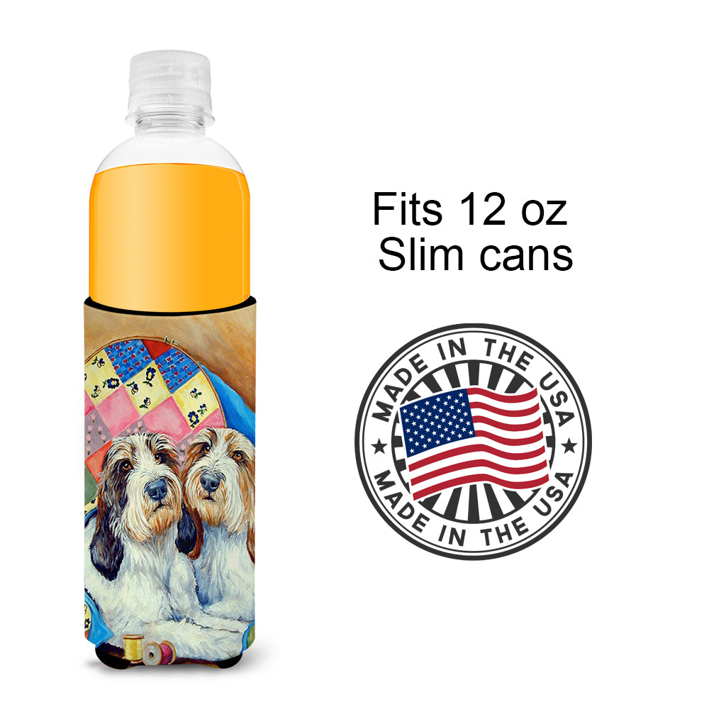 Petit Basset Griffon Vendeen Ultra Beverage Insulators for slim cans 7095MUK.
