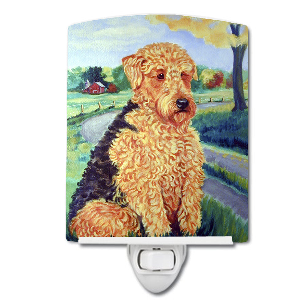 Airedale Terrier Ceramic Night Light 7096CNL - the-store.com