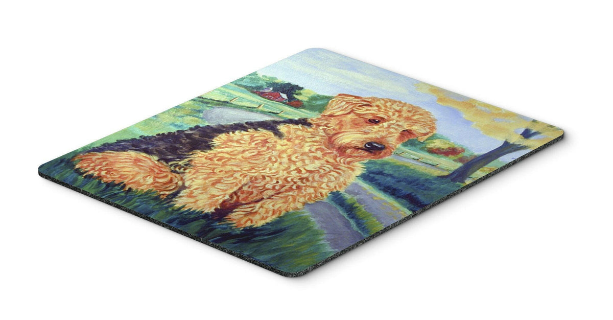 AiredaleTerrier Mouse Pad, Hot Pad or Trivet by Caroline&#39;s Treasures