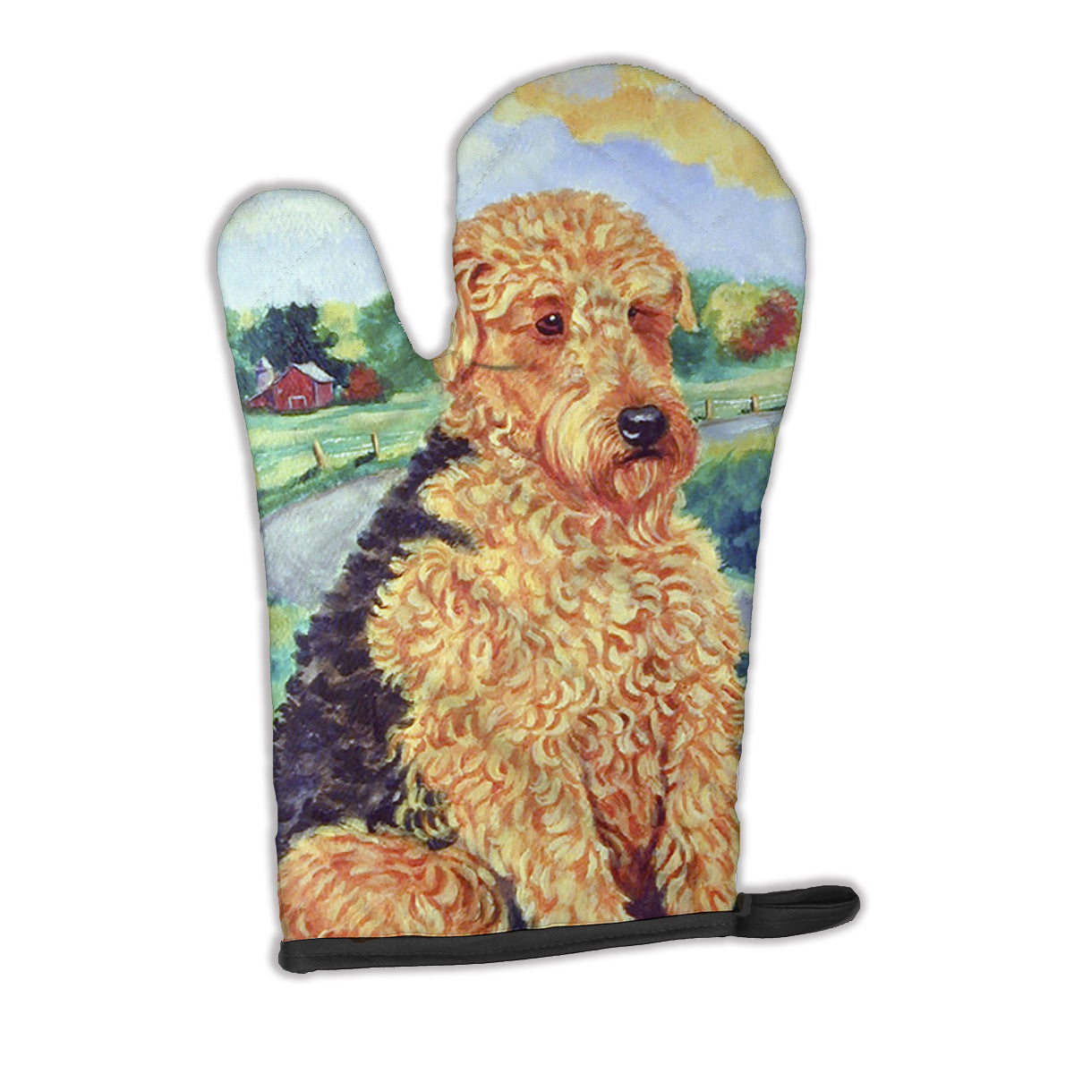 Airedale Terrier Oven Mitt 7096OVMT  the-store.com.