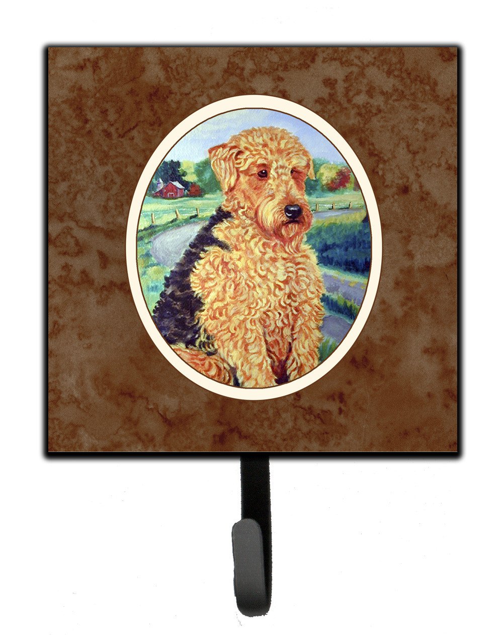 Airedale Terrier Leash or Key Holder 7096SH4 by Caroline&#39;s Treasures