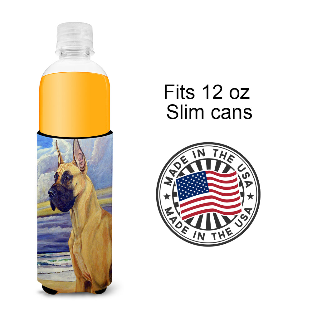 Fawn Great Dane at the beach Ultra Beverage Insulators for slim cans 7101MUK