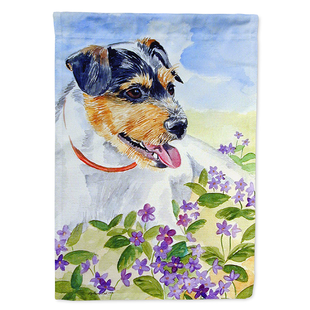 Jack Russell Terrier Flag Canvas House Size