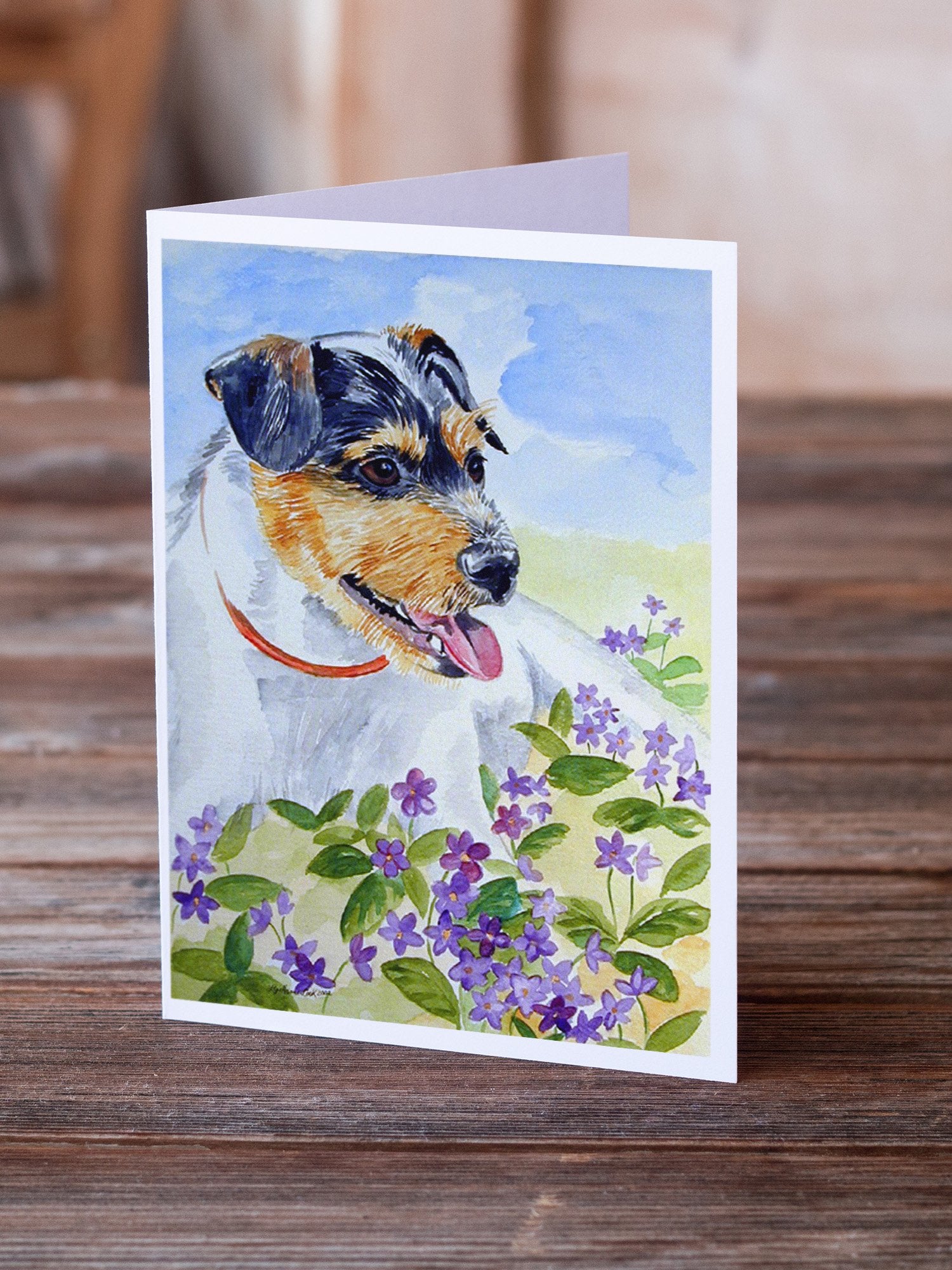 Jack Russell Terrier Greeting Cards and Envelopes Pack of 8 - the-store.com