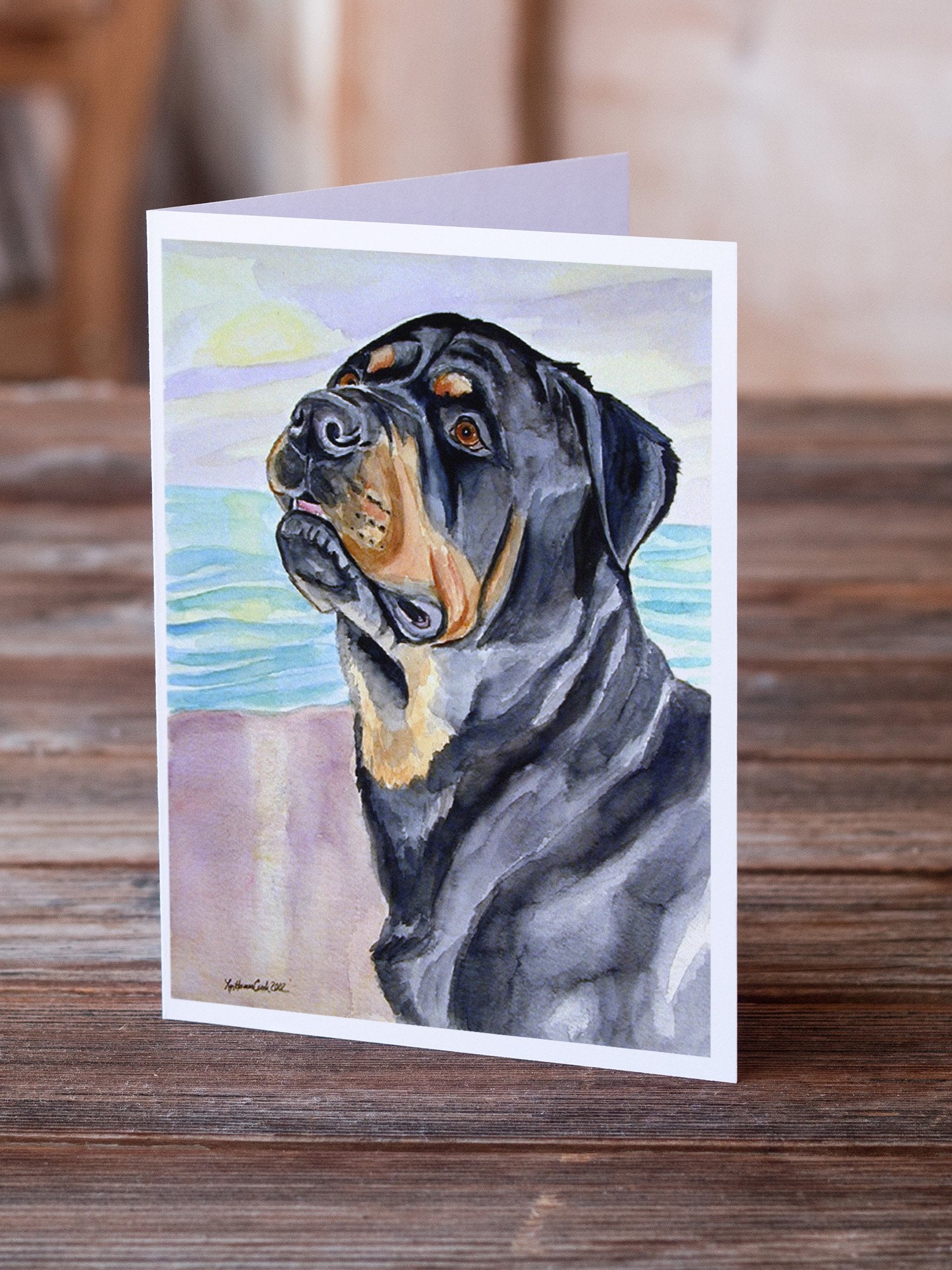 Rottweiler Greeting Cards and Envelopes Pack of 8 - the-store.com