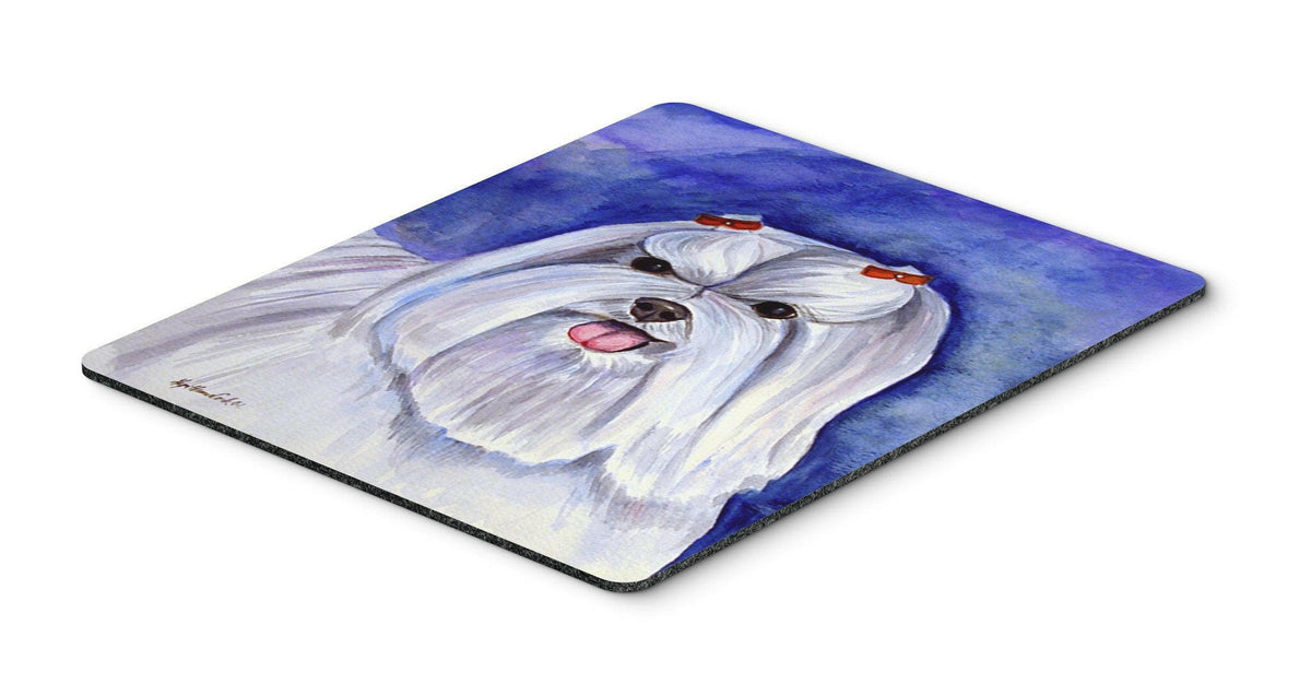 Maltese Mouse Pad / Hot Pad / Trivet by Caroline&#39;s Treasures
