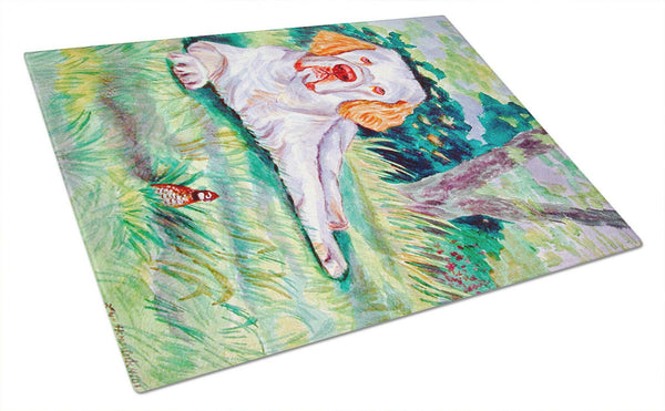 Clumber Spaniel Glass Cutting Board Large by Caroline's Treasures