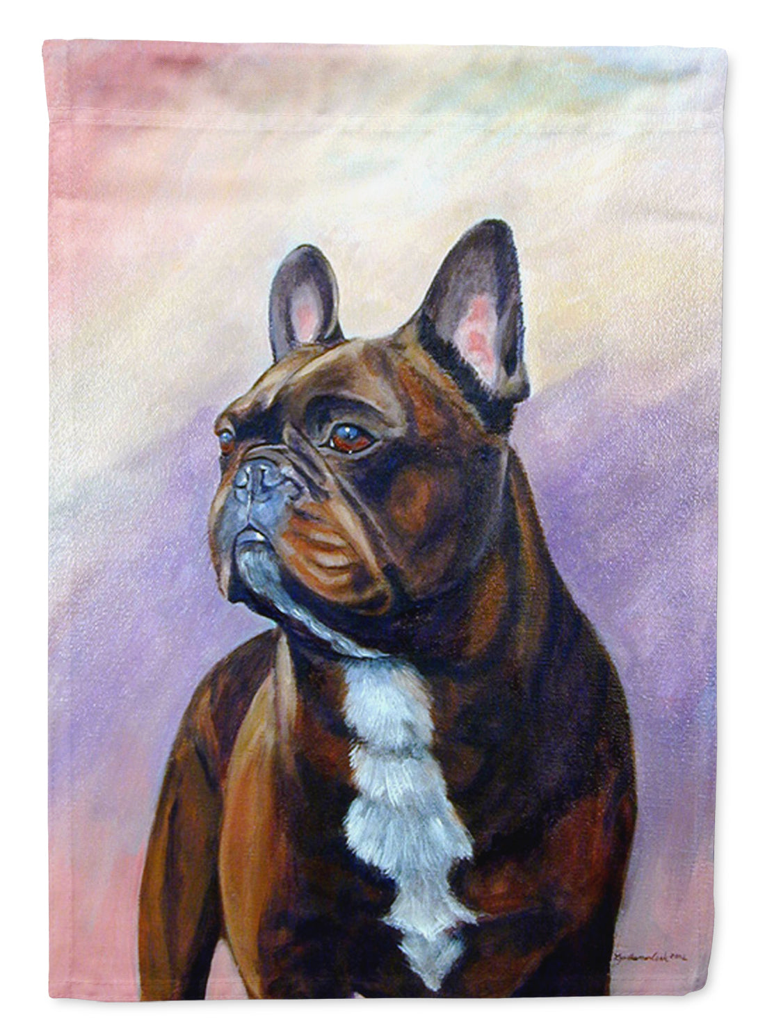 French Bulldog Flag Canvas House Size  the-store.com.