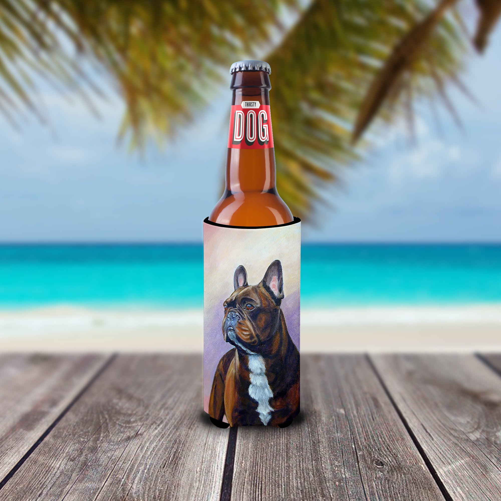 French Bulldog Ultra Beverage Isolateurs pour canettes minces 7117MUK