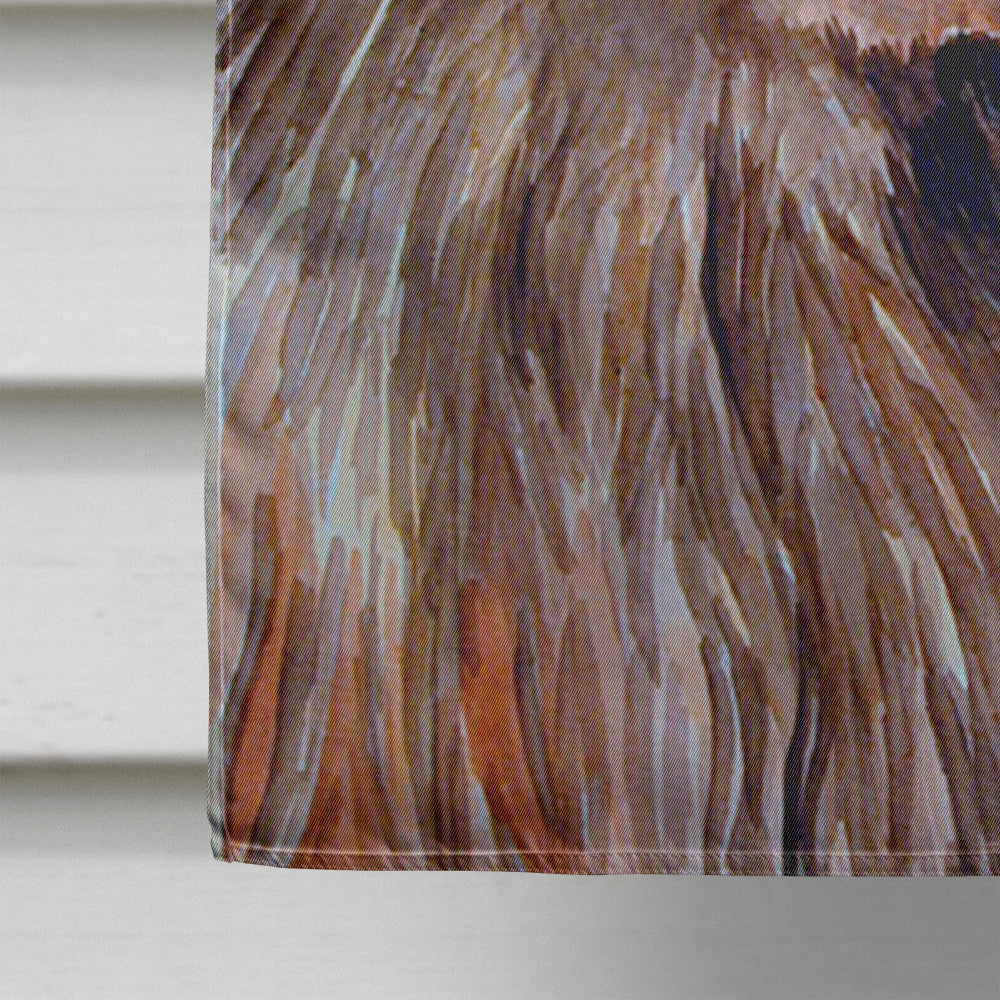 Chocolate Brown Newfie Newfoundland Flag Canvas House Size  the-store.com.
