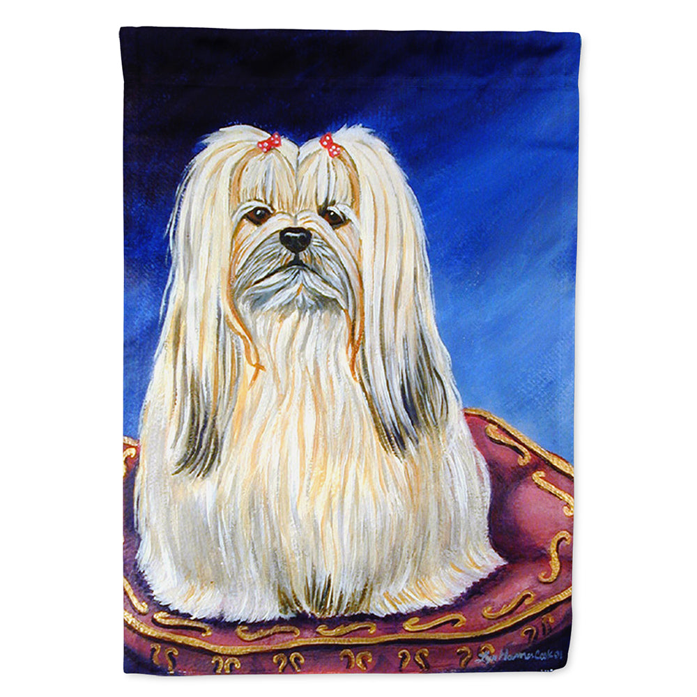 Lhasa Apso Flag Canvas House Size  the-store.com.