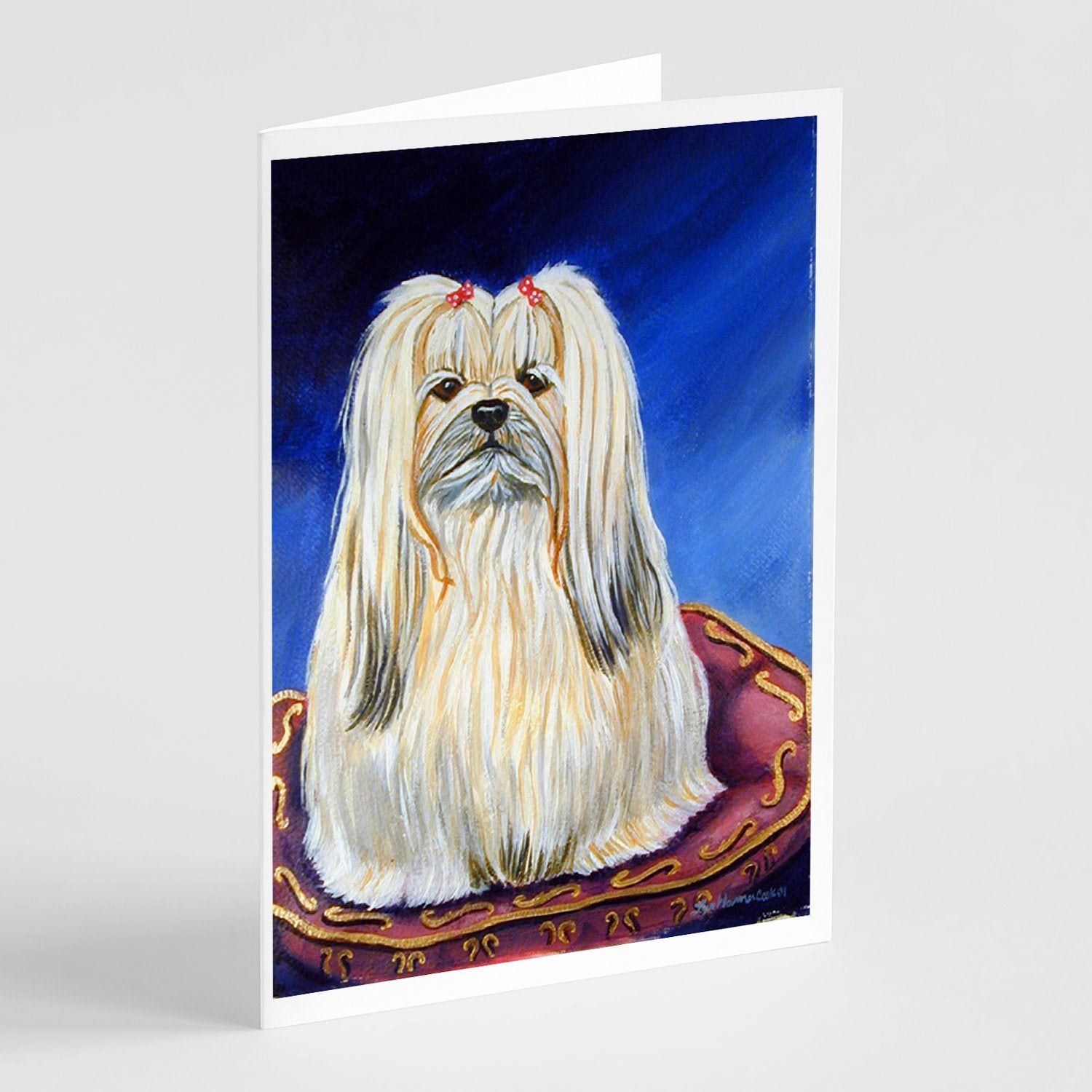 Buy this Lhasa Apso  Greeting Cards and Envelopes Pack of 8