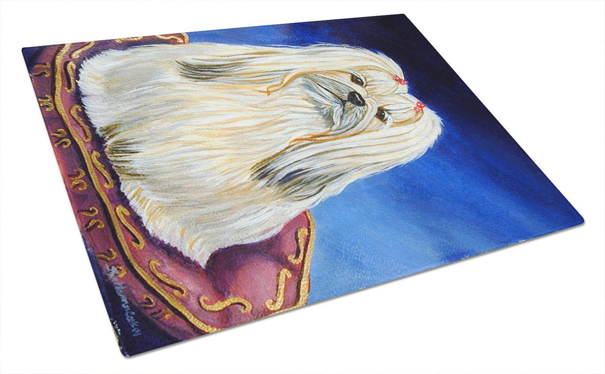 Lhasa Apso Glass Cutting Board Large by Caroline&#39;s Treasures