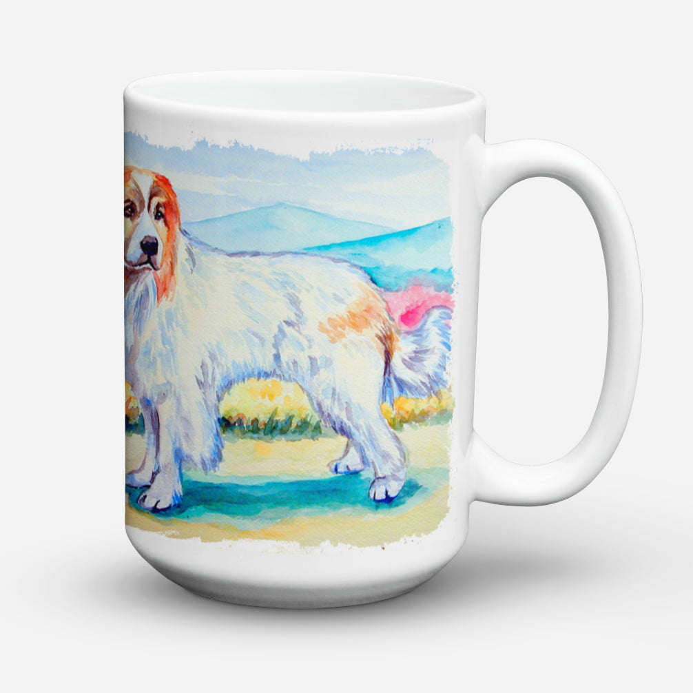 Great Pyrenees Dishwasher Safe Microwavable Ceramic Coffee Mug 15 ounce 7130CM15  the-store.com.